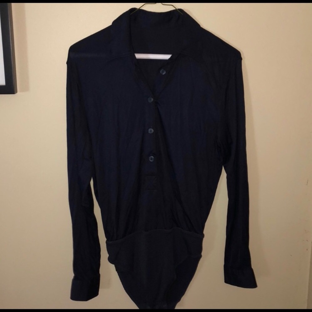 Wolford Navy Blue Bodysuit, Size Small